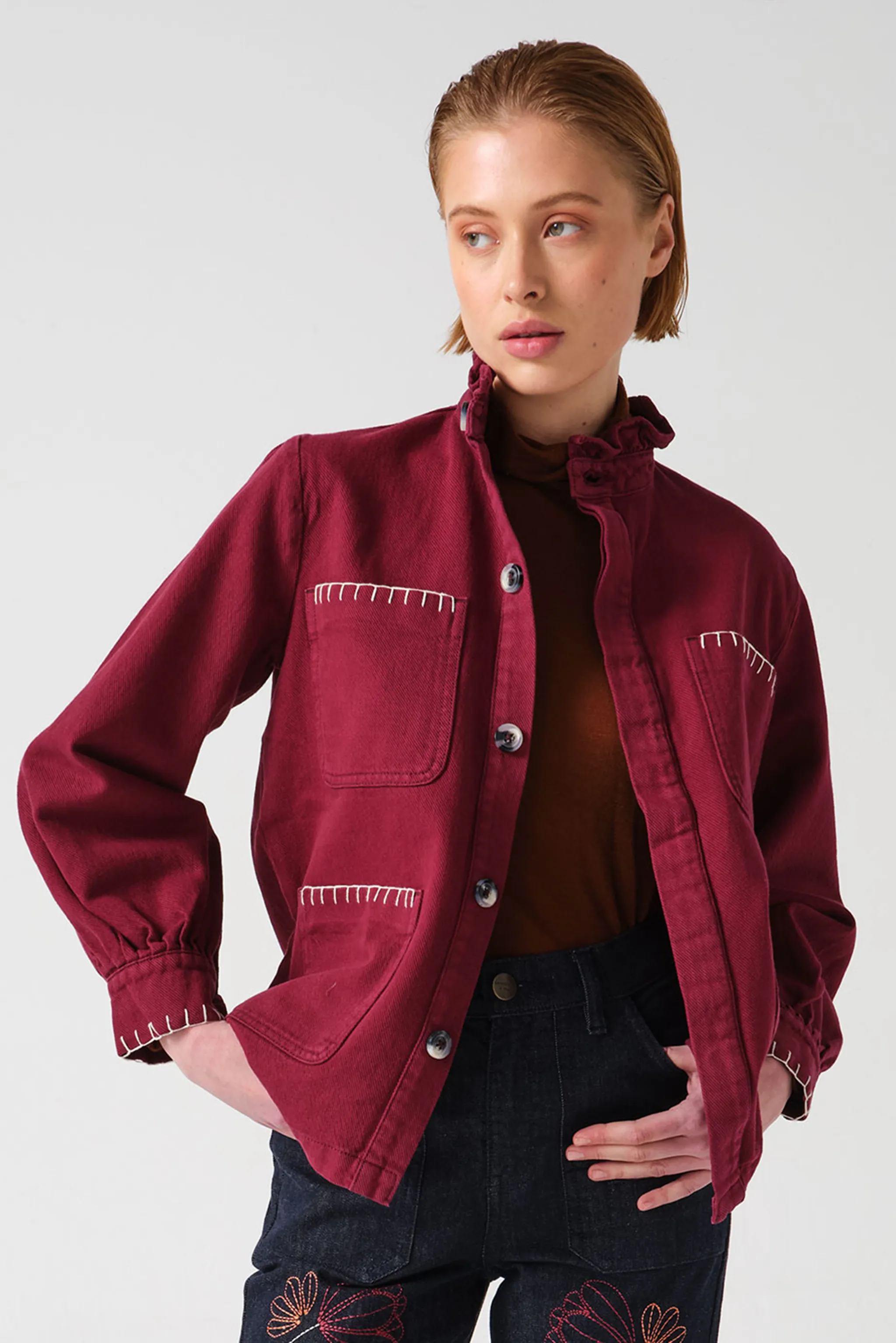 Pablo Jacket in Burgundy