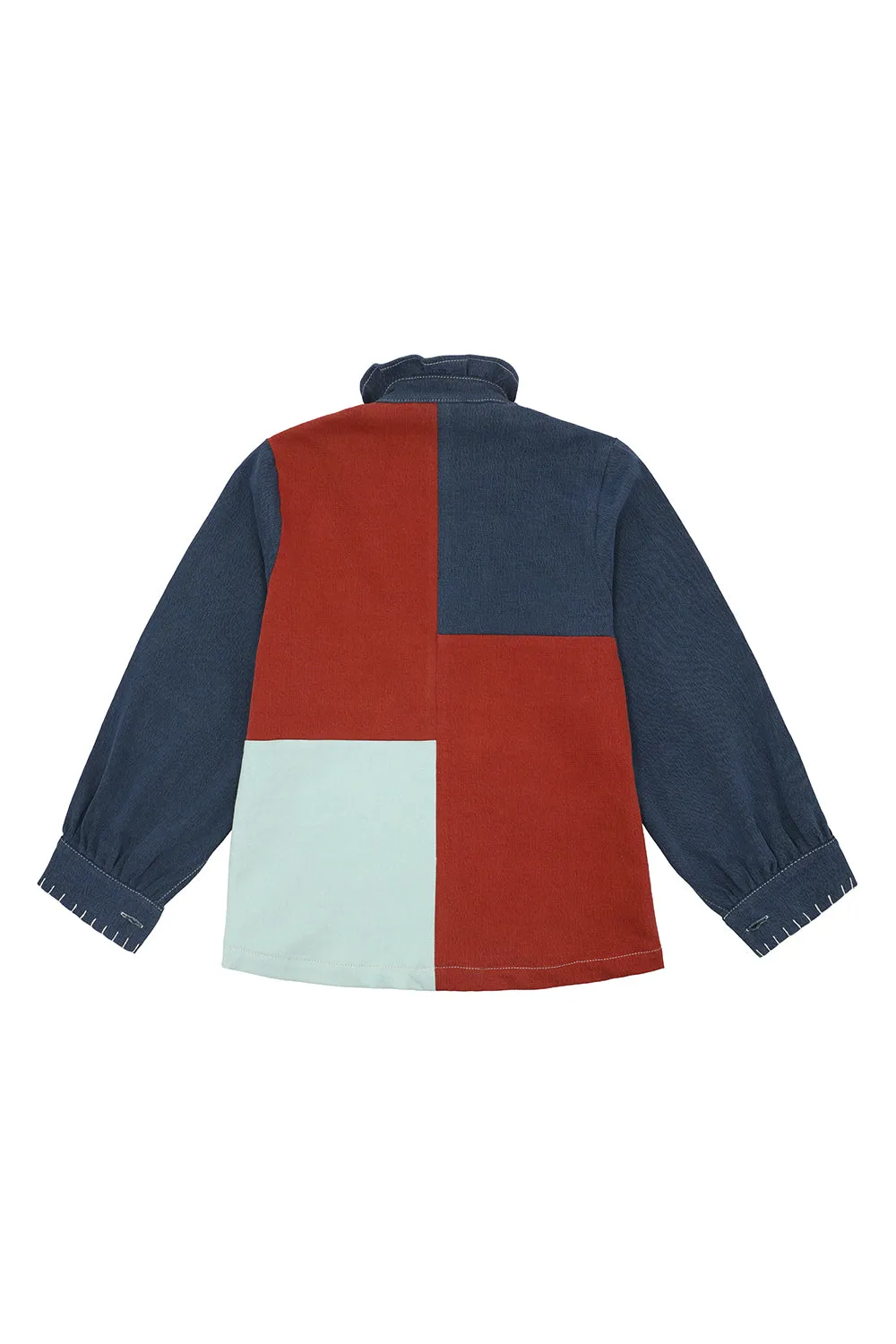 Pablo Jacket Patch in Dark Rust, Teal & Washed Mint