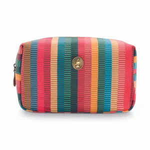 PIP Studio Velvet Jacquard Multi Stripe Cosmetic Bag