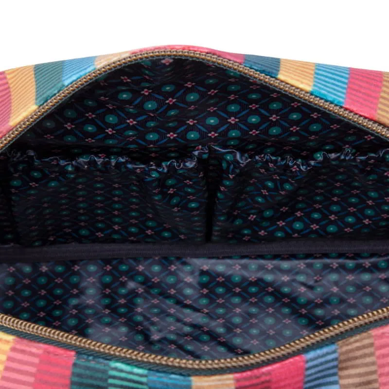 PIP Studio Velvet Jacquard Multi Stripe Cosmetic Bag