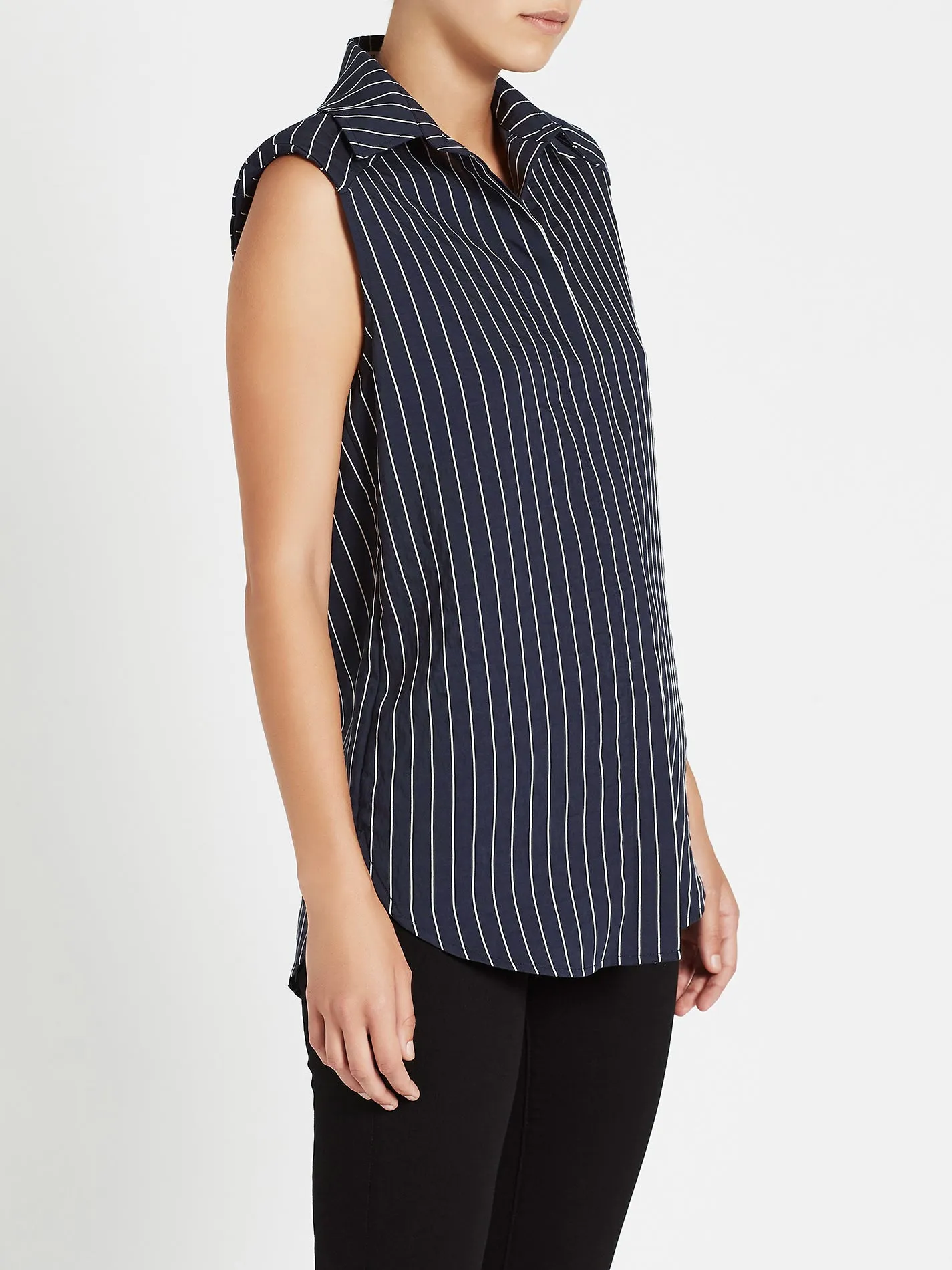 Pollino Stripe Sleeveless Shirt