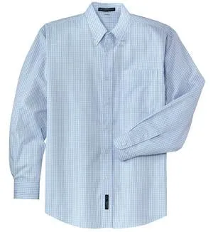 Port Authority - Patterned Long Sleeve Easy Care Shirt.  S614