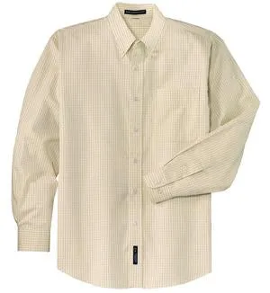 Port Authority - Patterned Long Sleeve Easy Care Shirt.  S614