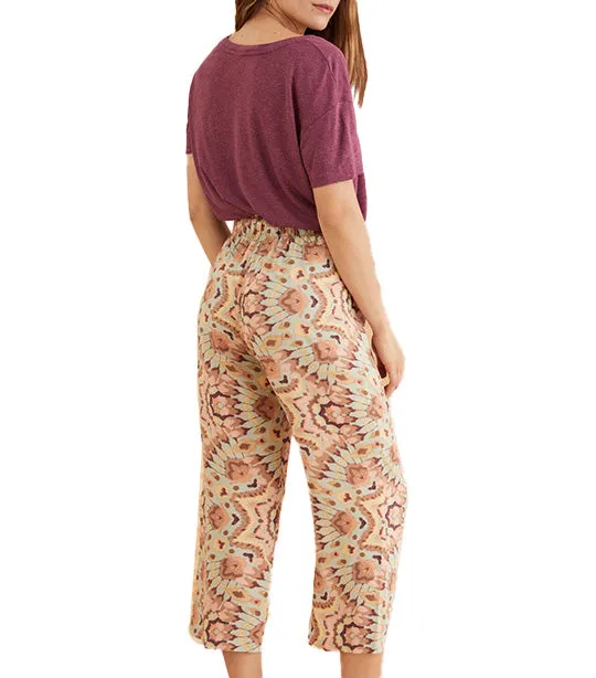 Printed Capri Pants Multi