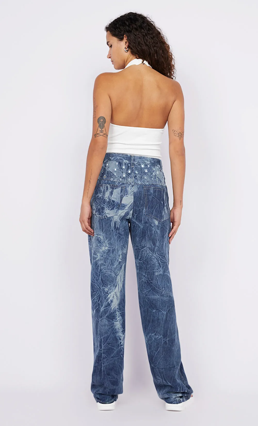 ROYCE YOKE JEAN - DISTRESSED INDIGO