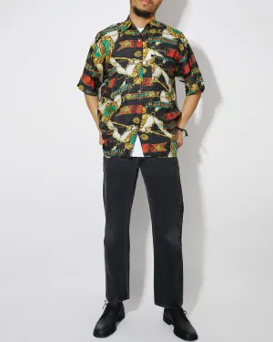 Silk Shirts Short Sleeve Patterned