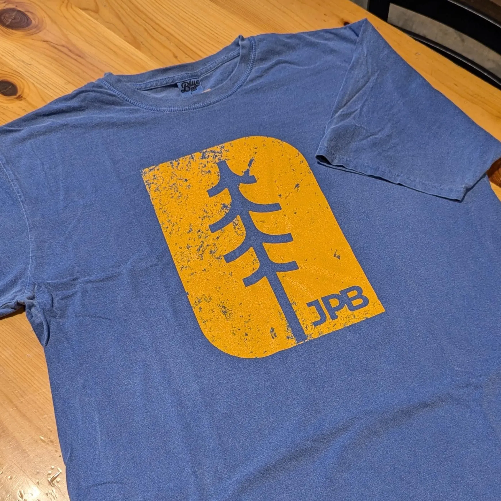 Simple Line Logo Tee - Pacific Blue