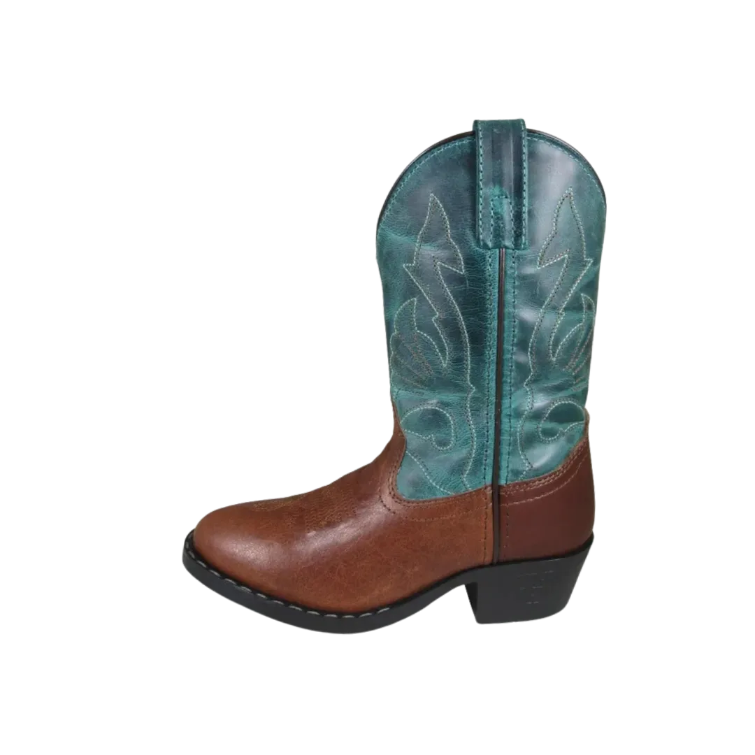 Smokey Mountain Kid's Nashville Brown & Green Boots