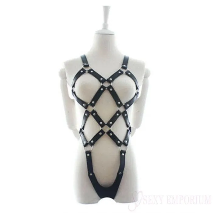 Soft Leather Body Harness