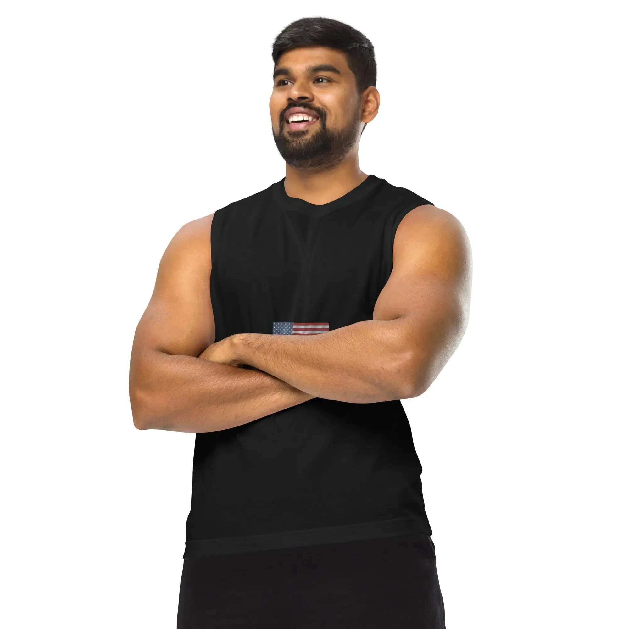 Tank Top Muscle Shirt US Flag