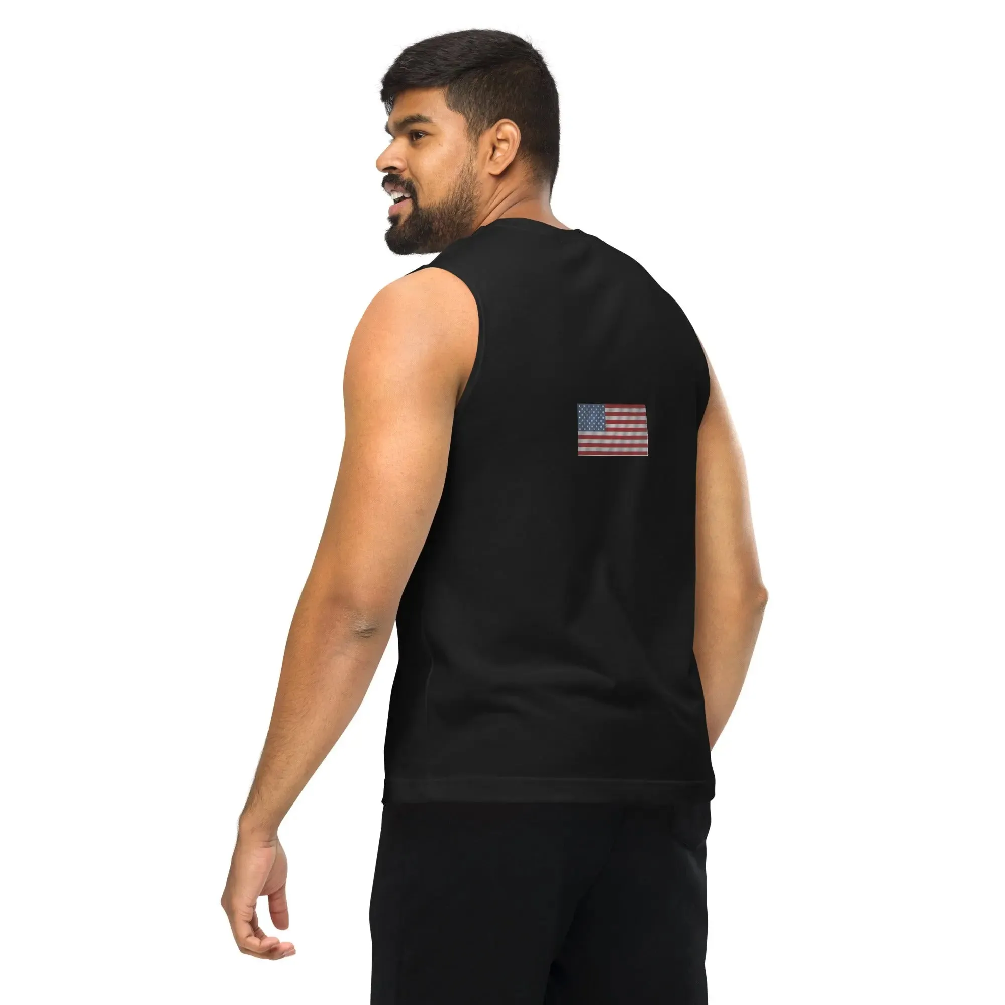 Tank Top Muscle Shirt US Flag