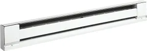 TPI 2900S Series H2915-072S Baseboard Heater, 6.3/4.7 A, 208/240 V, 1500/1125 W, 5100/3825 Btu/hr BTU, Ivory :EA: QUANTITY: 1