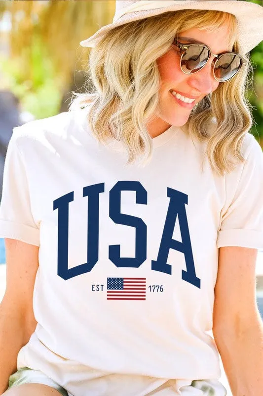 USA Est 1776 Graphic T Shirts