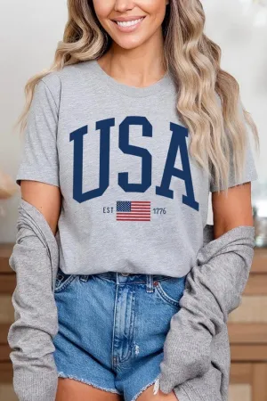 USA Est 1776 Graphic T Shirts