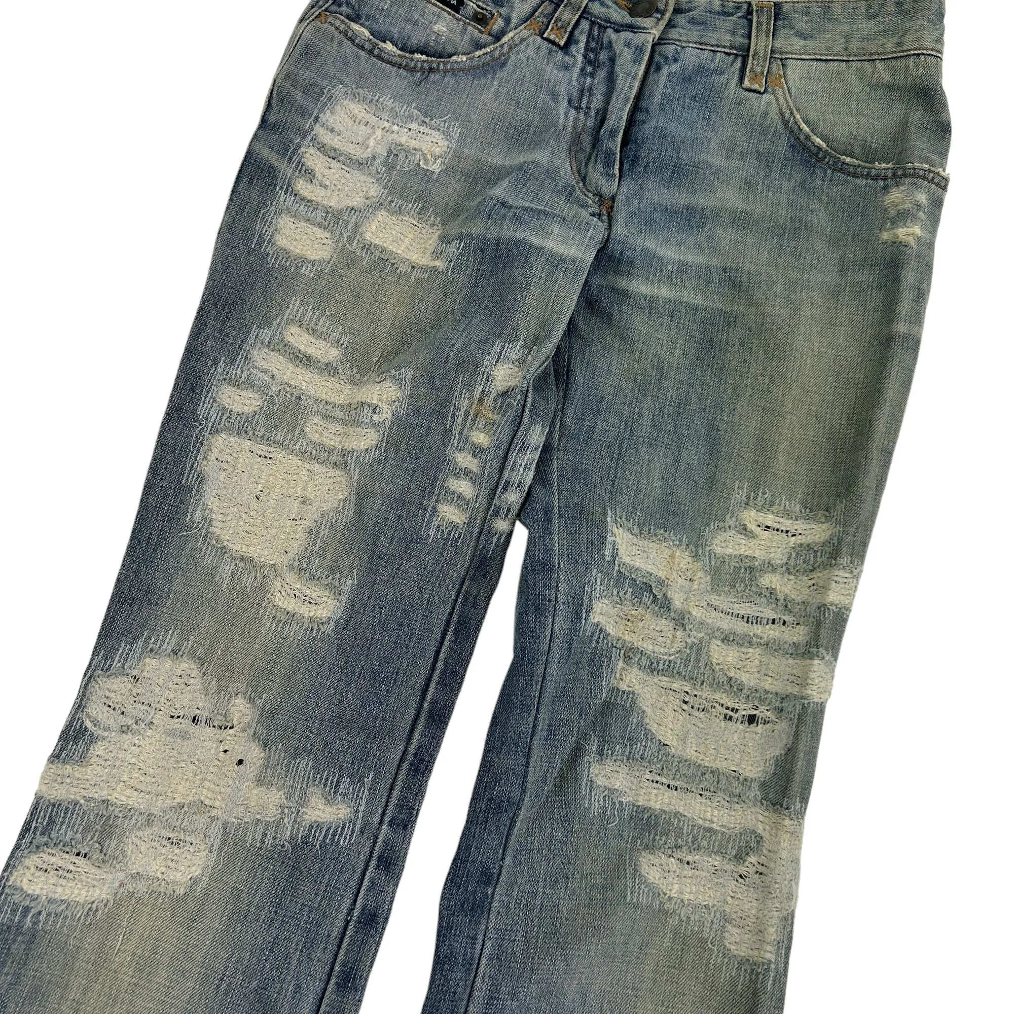 Vintage Dolce & Gabbana Distressed Denim Jeans Size W27