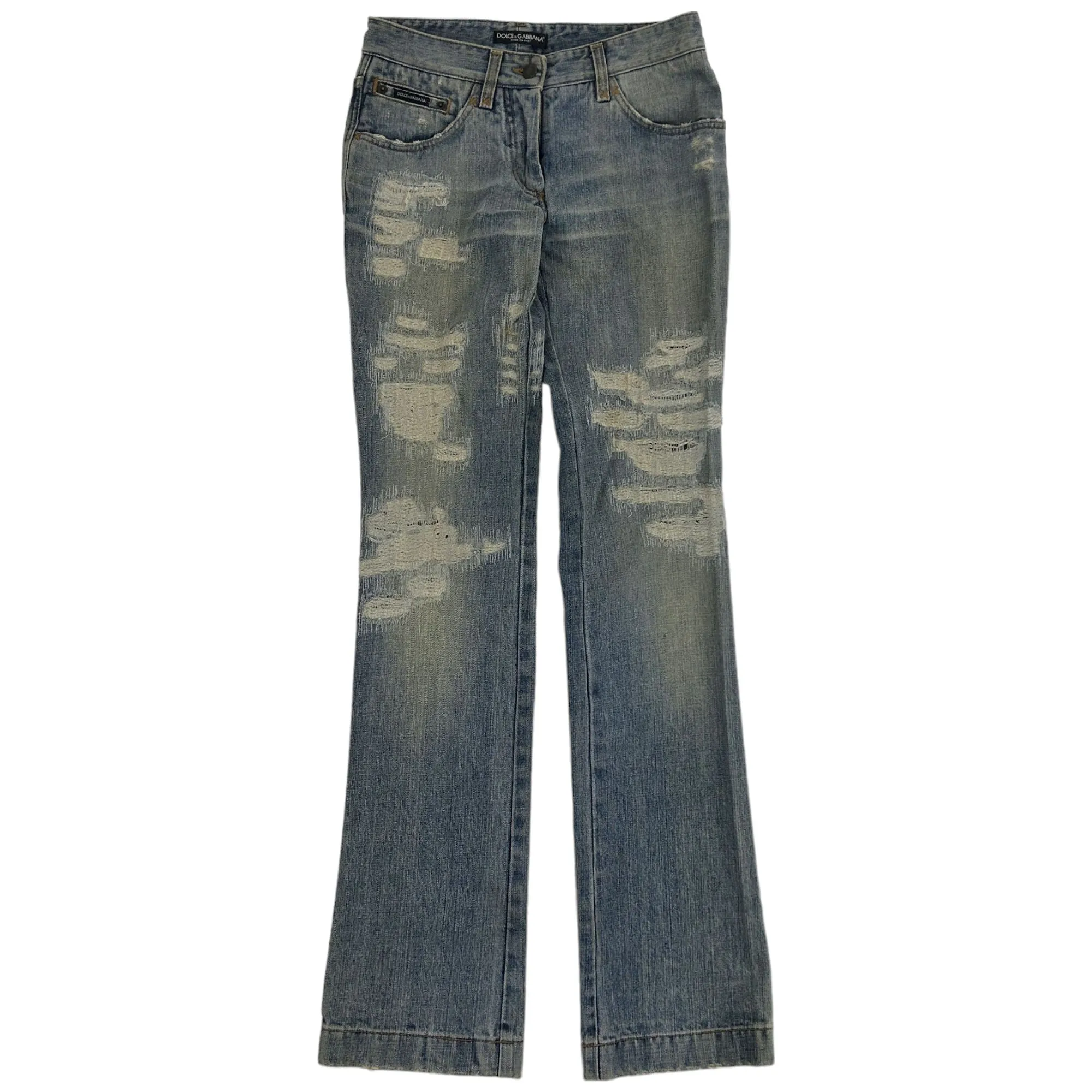 Vintage Dolce & Gabbana Distressed Denim Jeans Size W27