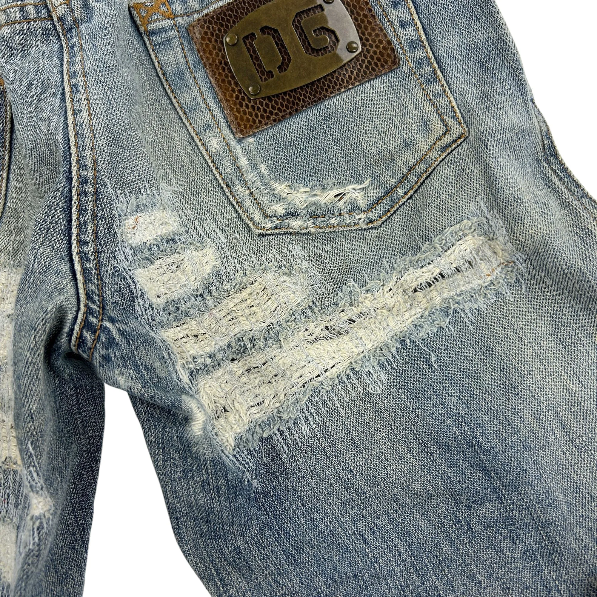 Vintage Dolce & Gabbana Distressed Denim Jeans Size W27