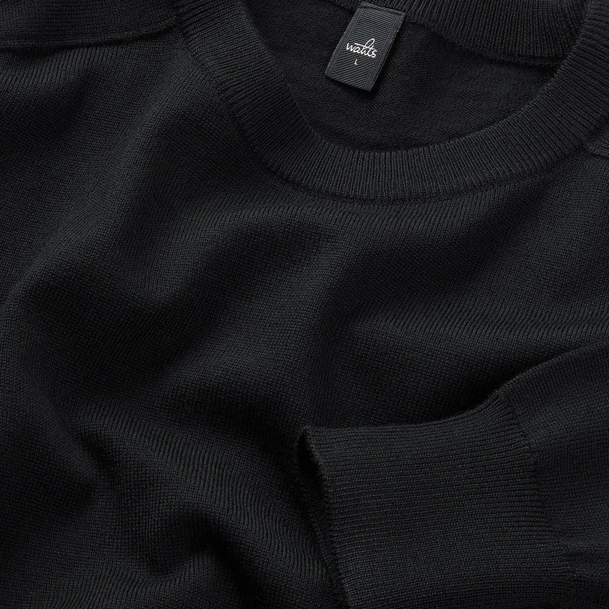 WAHTS Hill Crew Sweater Black