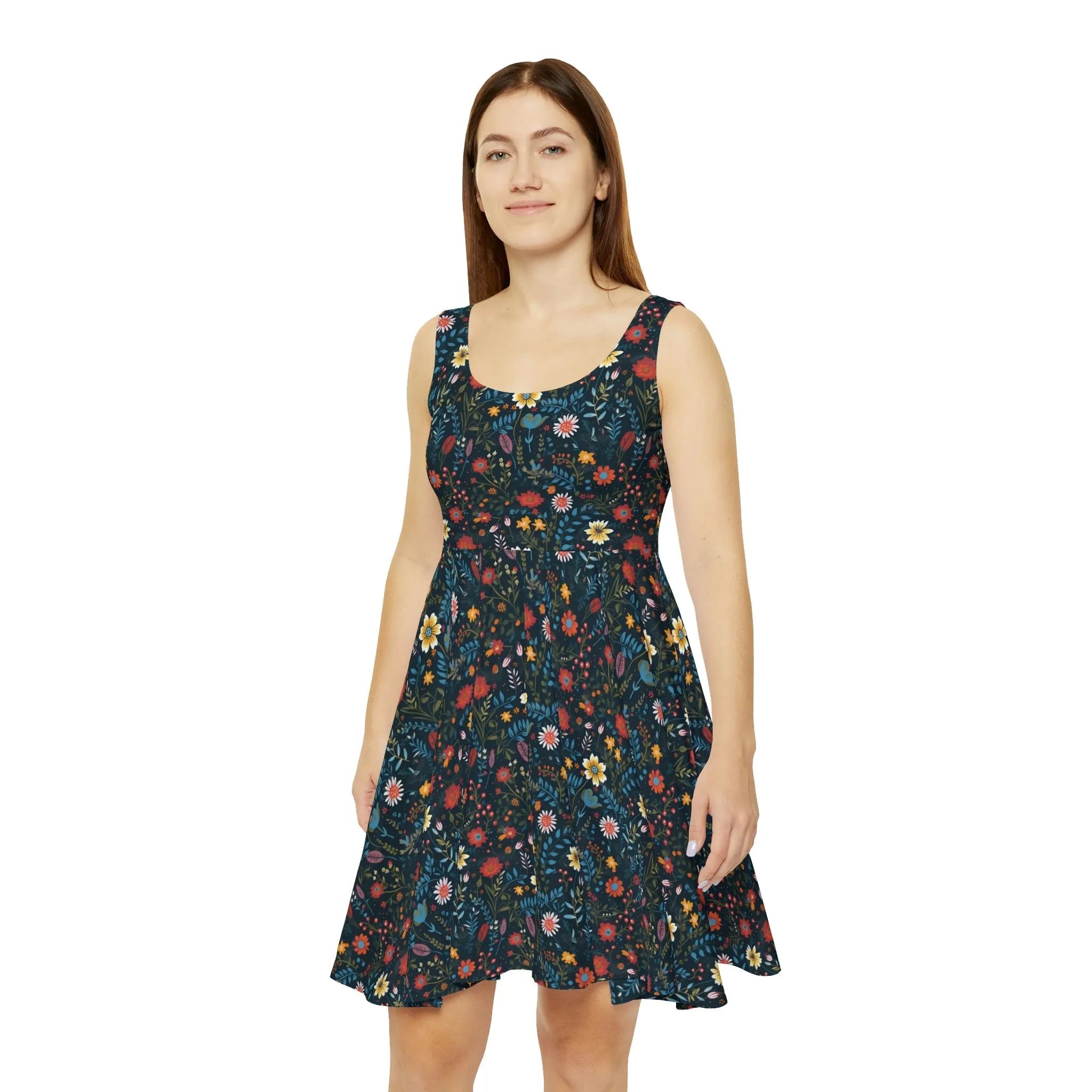 Wildflower Night Women's Skater Dress