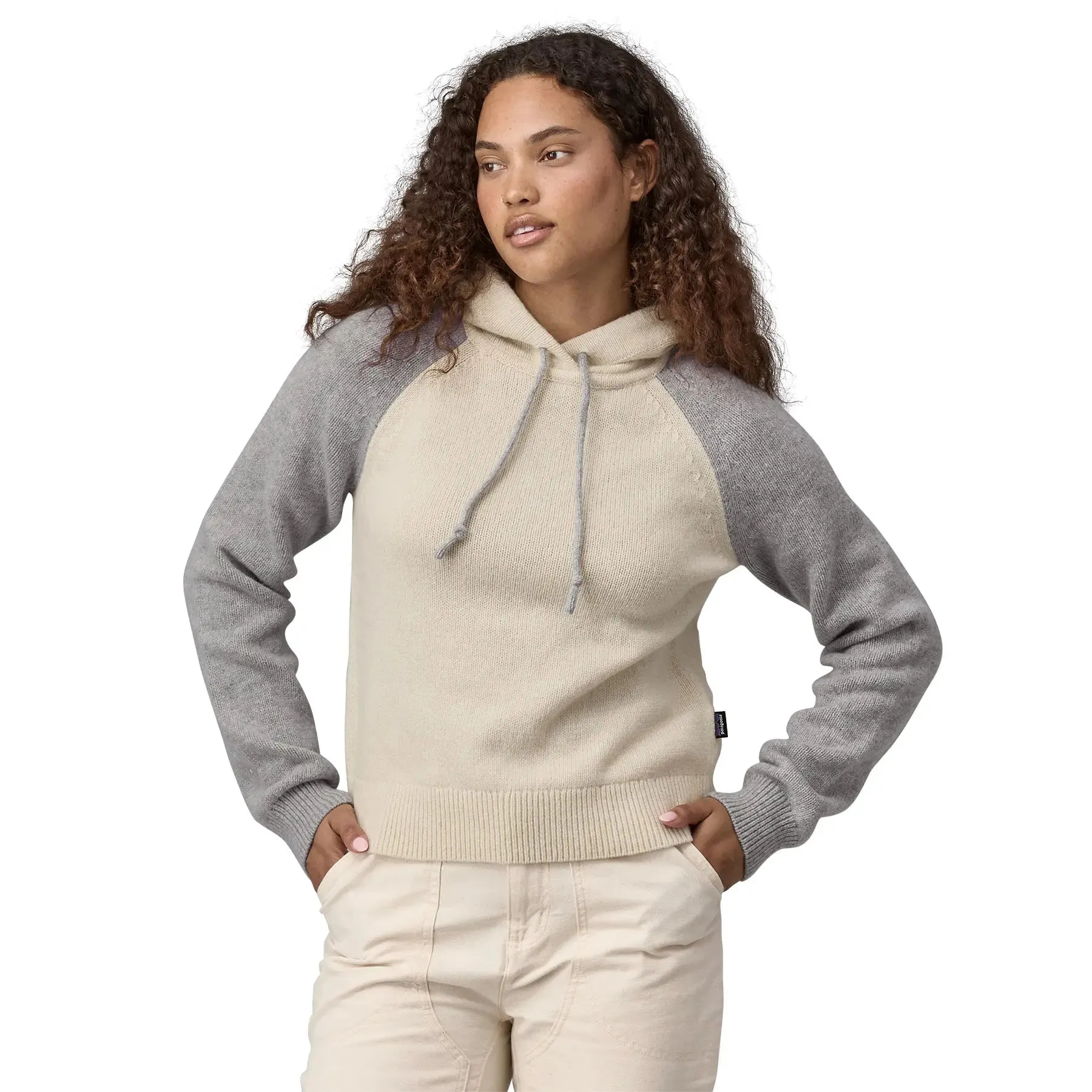 Women's Recycled Wool-Blend Hooded Pullover Sweater