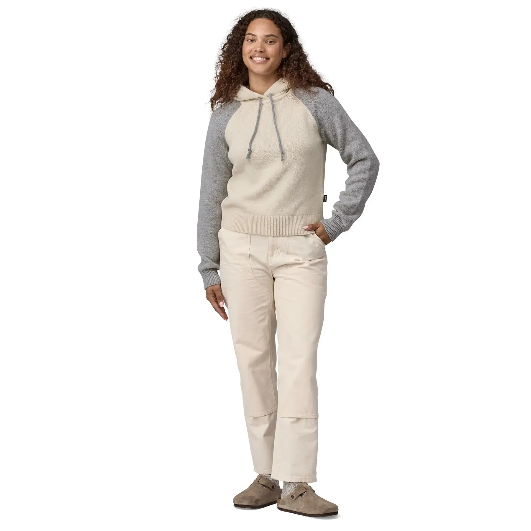 Women's Recycled Wool-Blend Hooded Pullover Sweater