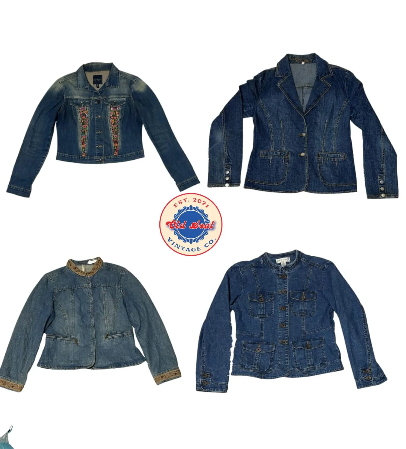 Y2K Structure Denim Jacket